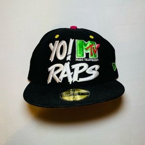 Yo! MTV Raps Hat Black Size 7 1/2
